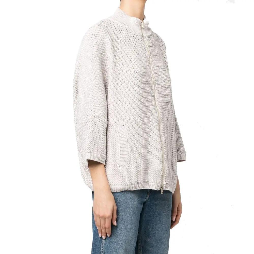 Herno Sample Sale | Herno Beige Cotton Cardigan - | Designer outlet