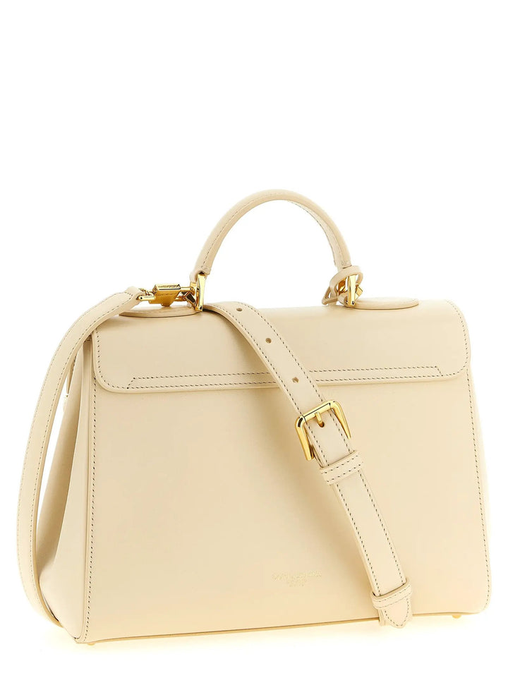 Dolce &amp; Gabbana White Lamb Leather Handbag