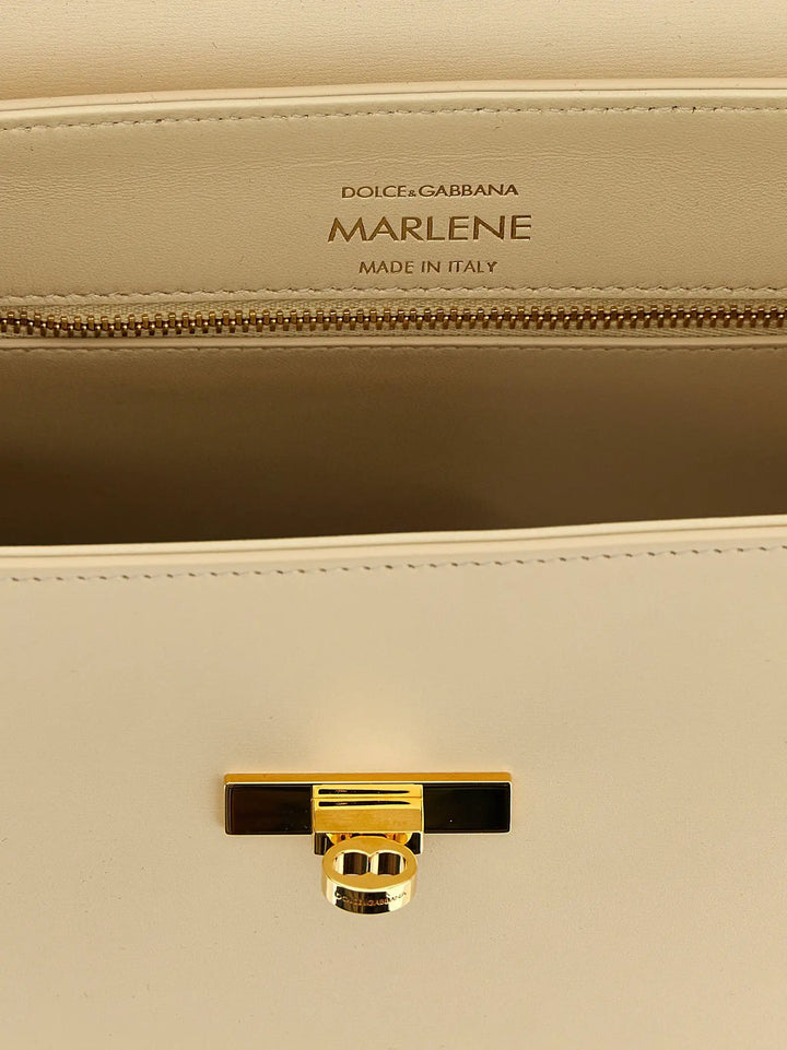 Dolce &amp; Gabbana White Lamb Leather Handbag