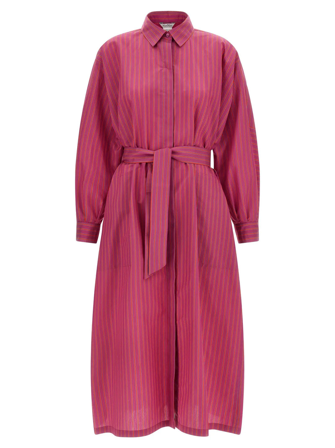 Max Mara Purple Cotton Long Dress