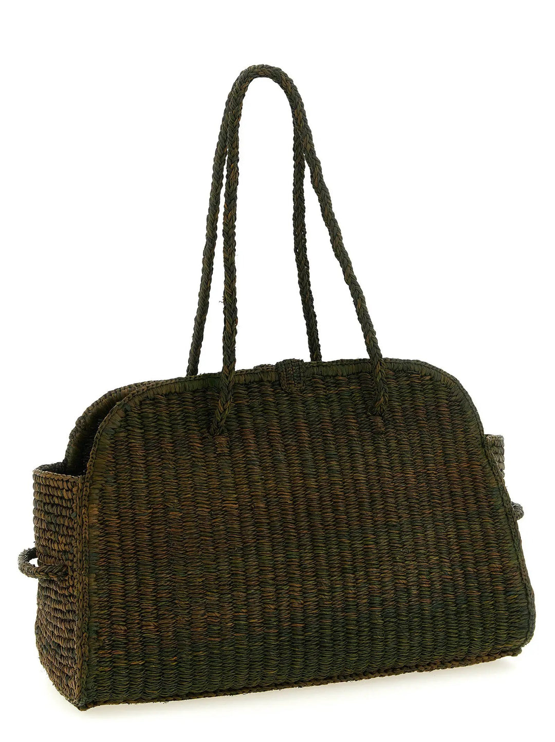 Jacquemus Bicolor Raffia Tote Bag