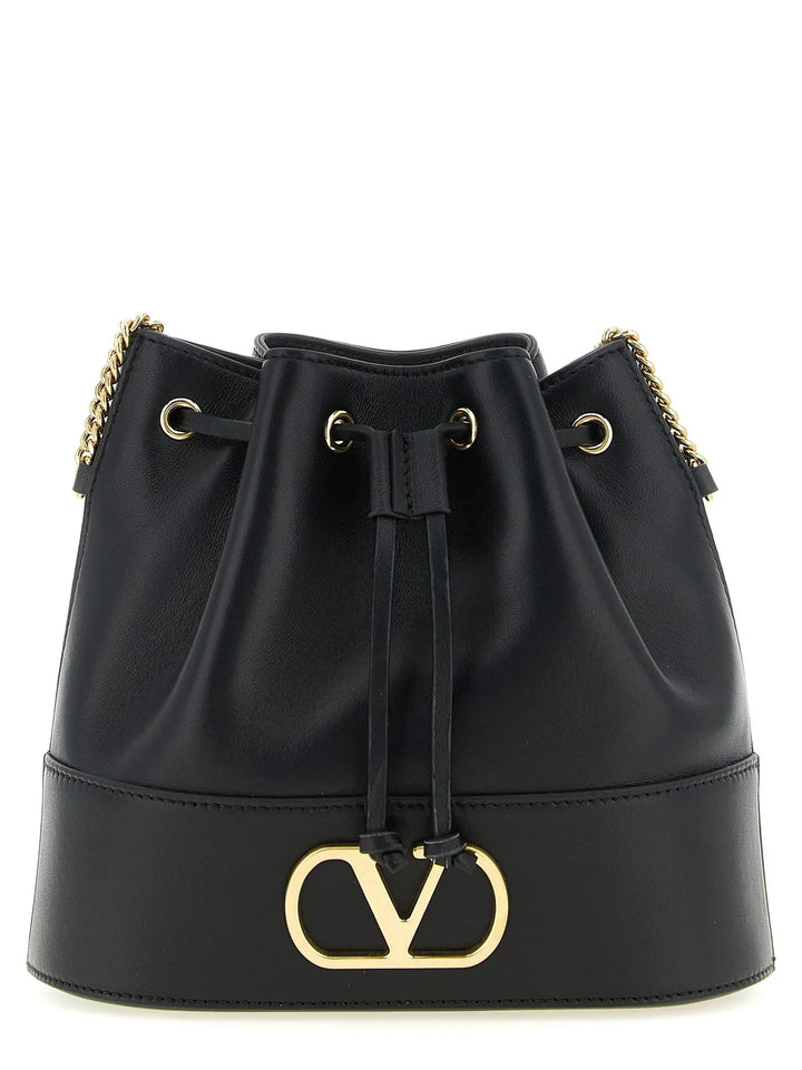 Valentino Garavani Black Lamb Leather Crossbody Bag