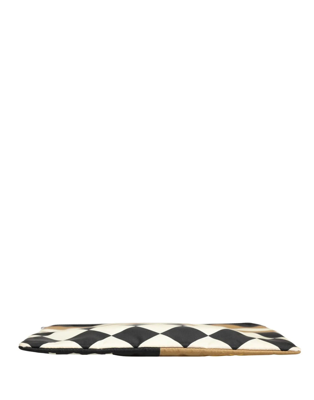 Dolce &amp; Gabbana Multicolor Checkered Logo Print Nylon Clutch Borse Bag