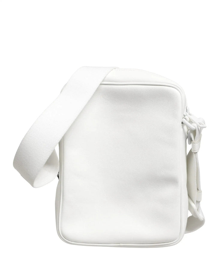 Dolce &amp; Gabbana White Logo Plaque Crossbody Shoulder Borse Men Bag