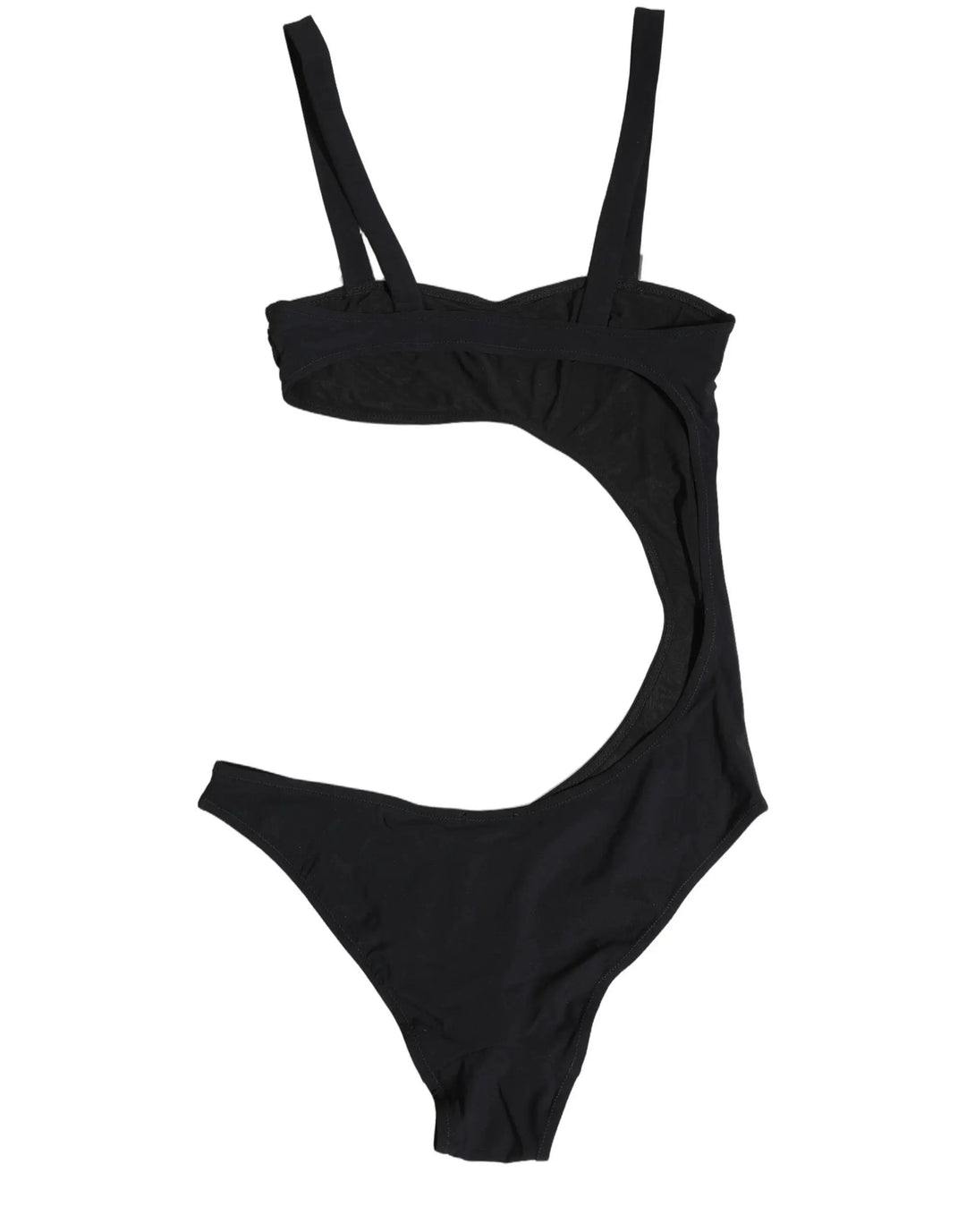 Dolce &amp; Gabbana Sample Sale | Dolce &amp; Gabbana Black Embellished Cutout Bandeau One Piece Swimwear - | Designer outlet