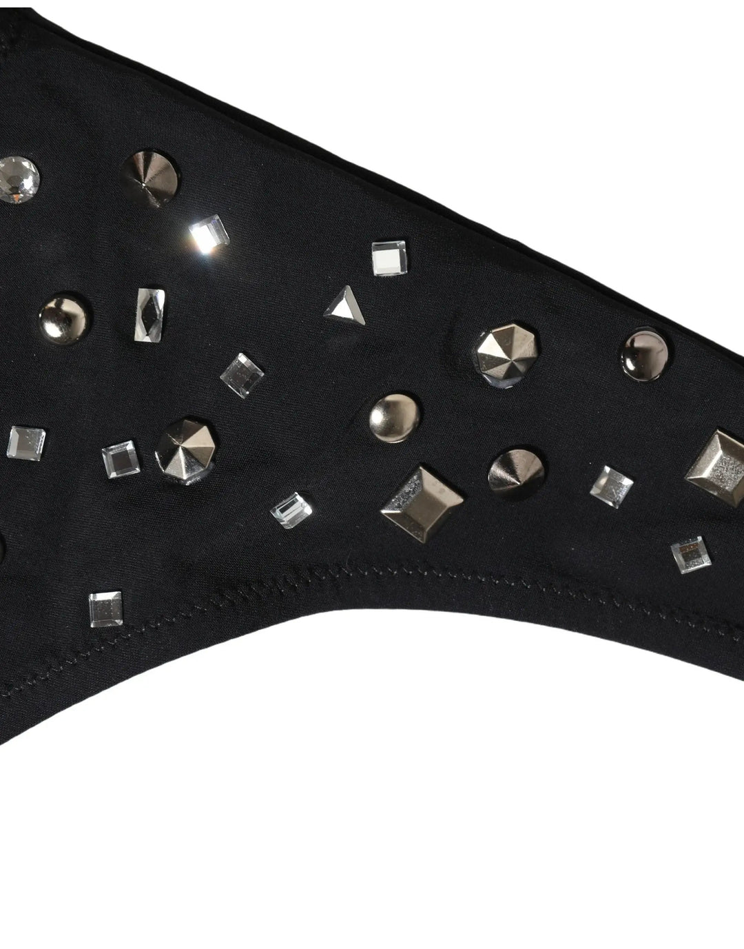 Dolce &amp; Gabbana Sample Sale | Dolce &amp; Gabbana Black Embellished Cutout Bandeau One Piece Swimwear - | Designer outlet