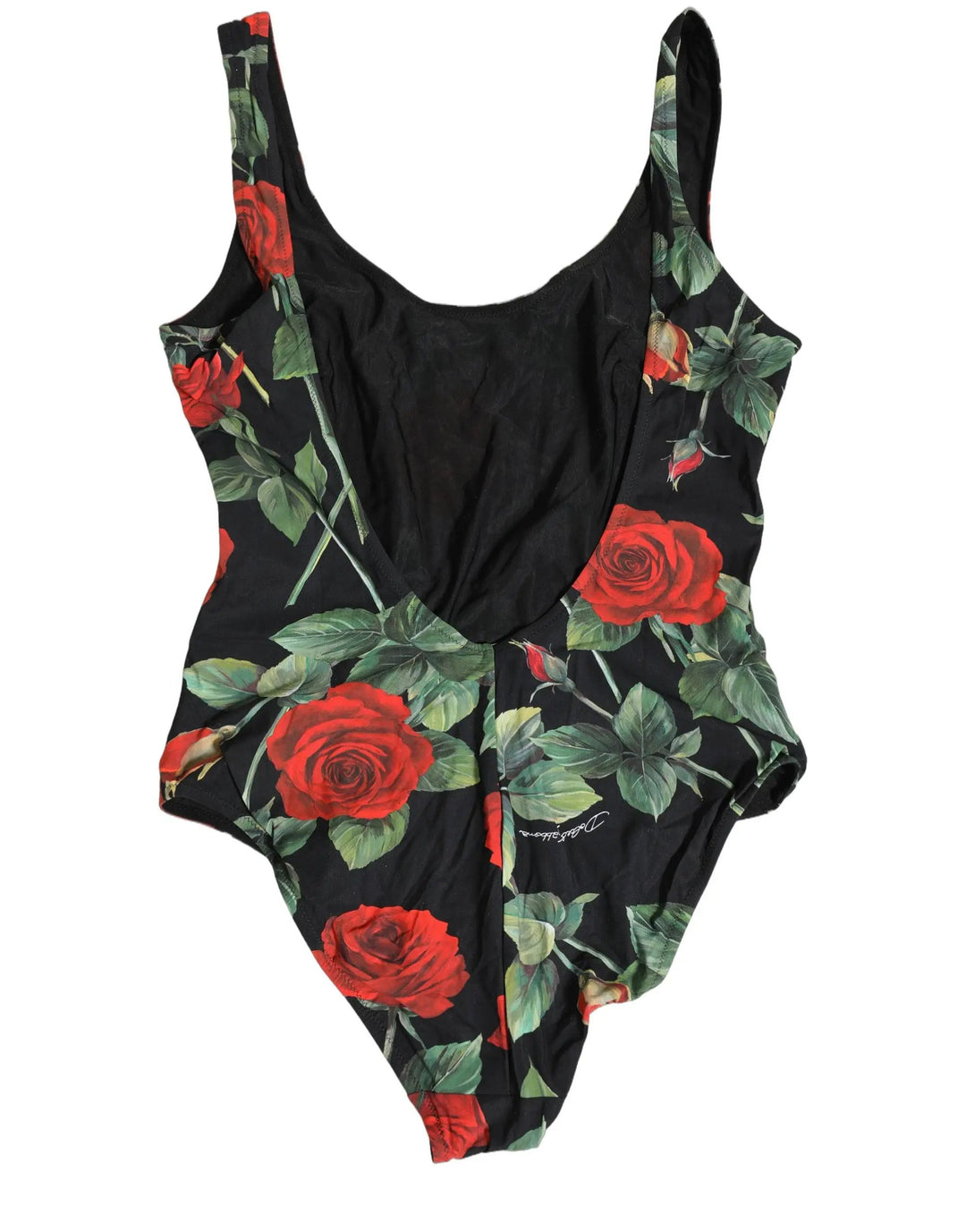 Dolce &amp; Gabbana Sample Sale | Dolce &amp; Gabbana Black Floral Print One Piece Swimsuit Swimwear - | Designer outlet