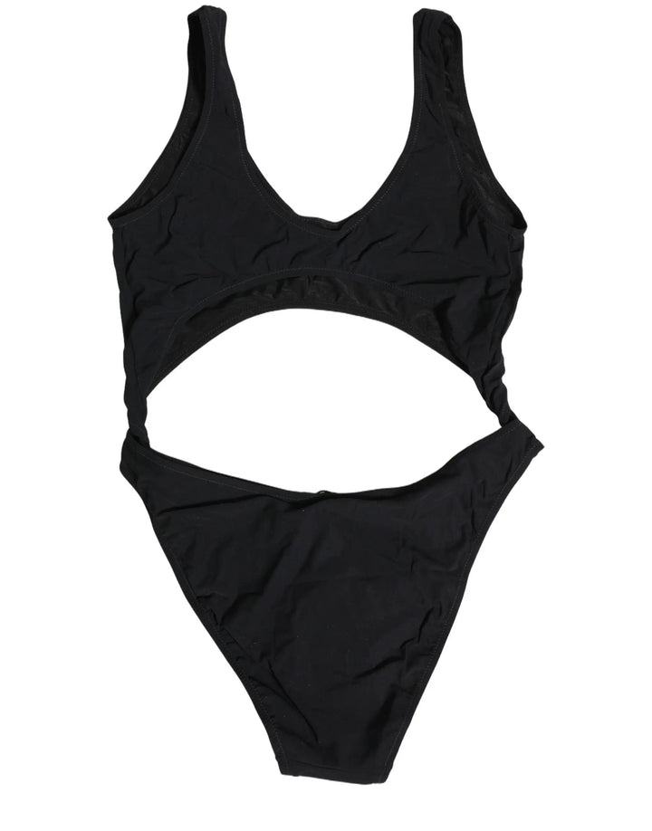 Dolce &amp; Gabbana Sample Sale | Dolce &amp; Gabbana Black Cutout Logo One Piece Swimsuit Swimwear - | Designer outlet