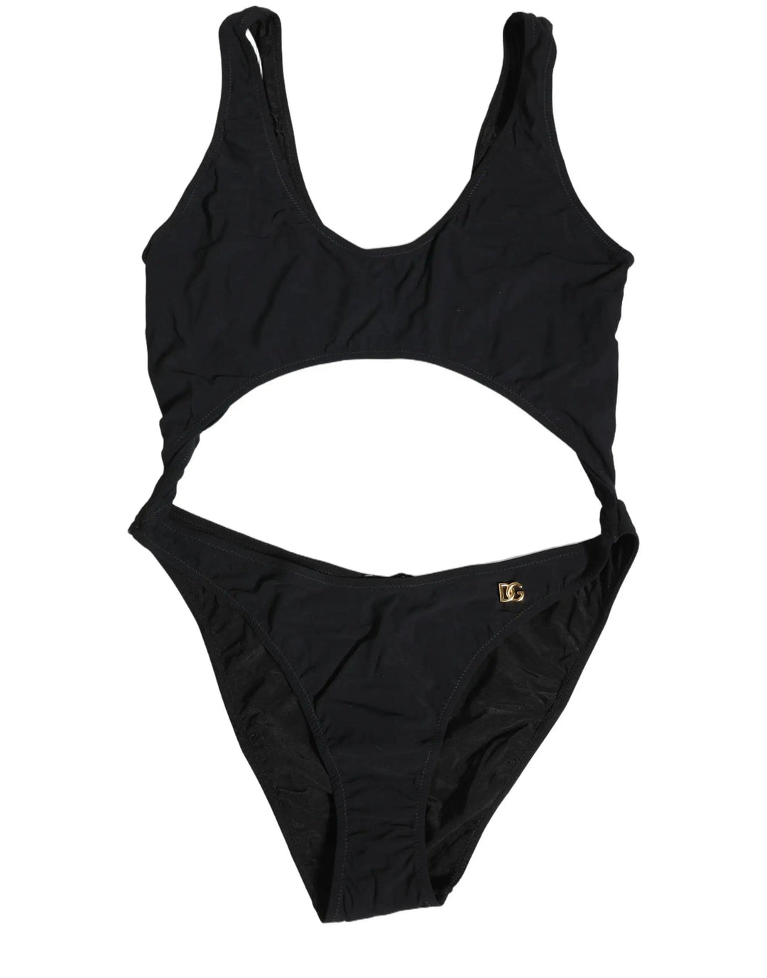 Dolce &amp; Gabbana Sample Sale | Dolce &amp; Gabbana Black Cutout Logo One Piece Swimsuit Swimwear - | Designer outlet