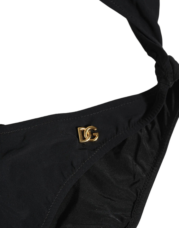 Dolce &amp; Gabbana Sample Sale | Dolce &amp; Gabbana Black Cutout Logo One Piece Swimsuit Swimwear - | Designer outlet