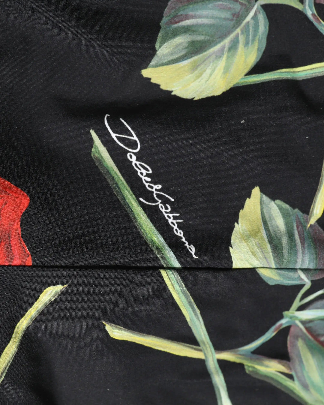 Dolce &amp; Gabbana Sample Sale | Dolce &amp; Gabbana Black Floral Print One Piece Swimsuit Swimwear - | Designer outlet
