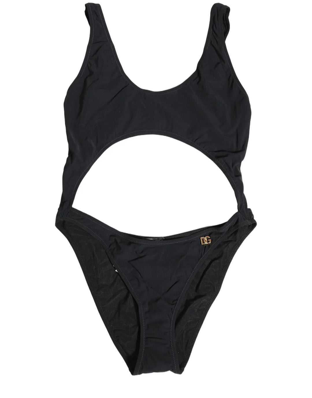 Dolce &amp; Gabbana Sample Sale | Dolce &amp; Gabbana Black Cutout Logo One Piece Swimsuit Swimwear - | Designer outlet