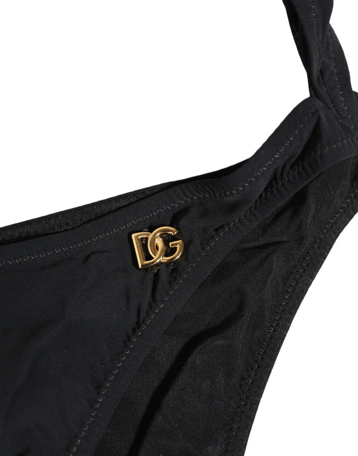 Dolce &amp; Gabbana Sample Sale | Dolce &amp; Gabbana Black Cutout Logo One Piece Swimsuit Swimwear - | Designer outlet