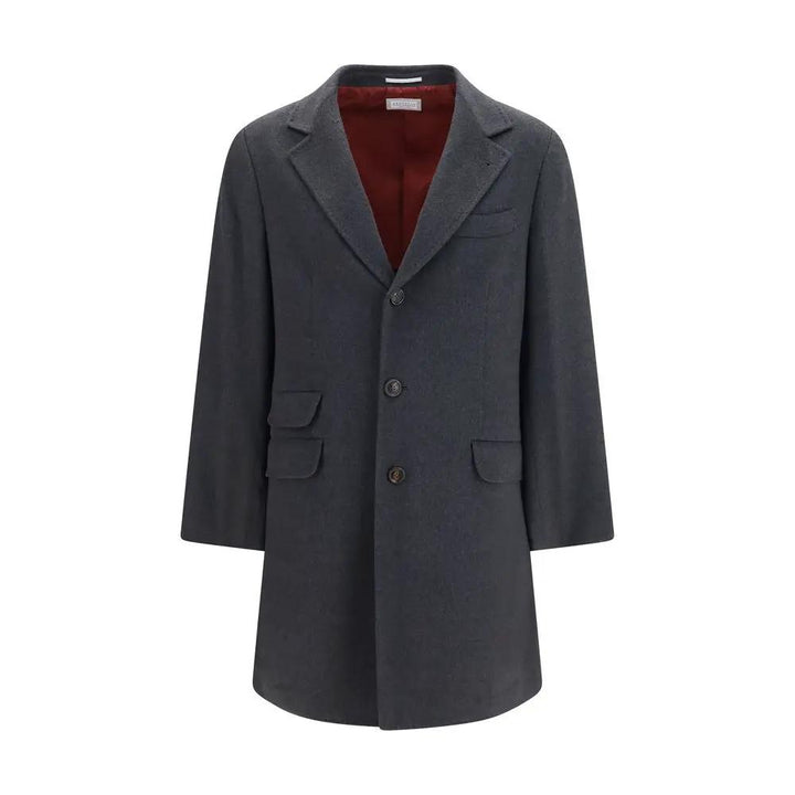 Brunello Cucinelli Sample Sale | Brunello Cucinelli Gray Cashmere Coat - | Designer outlet