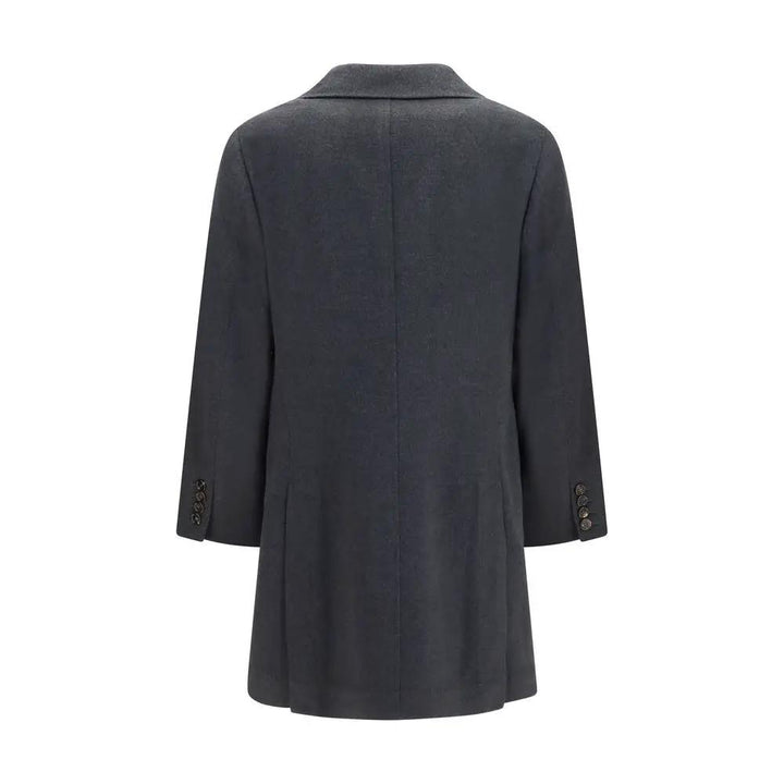 Brunello Cucinelli Sample Sale | Brunello Cucinelli Gray Cashmere Coat - | Designer outlet