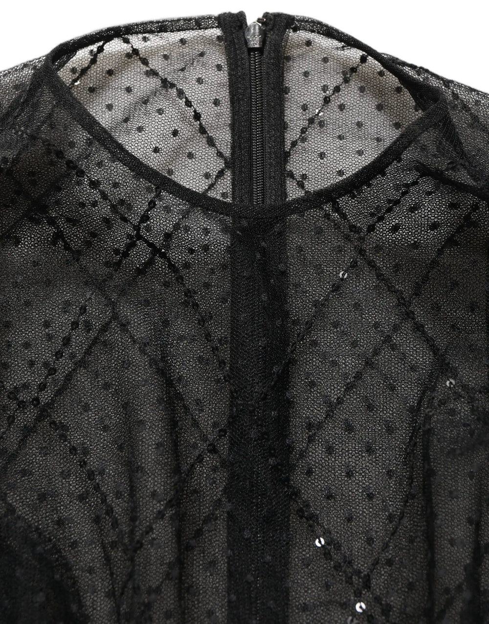 Dolce & Gabbana Sample Sale | Dolce & Gabbana Black Mesh Lace Long Sleeved Maxi Gown Dress - | Designer outlet