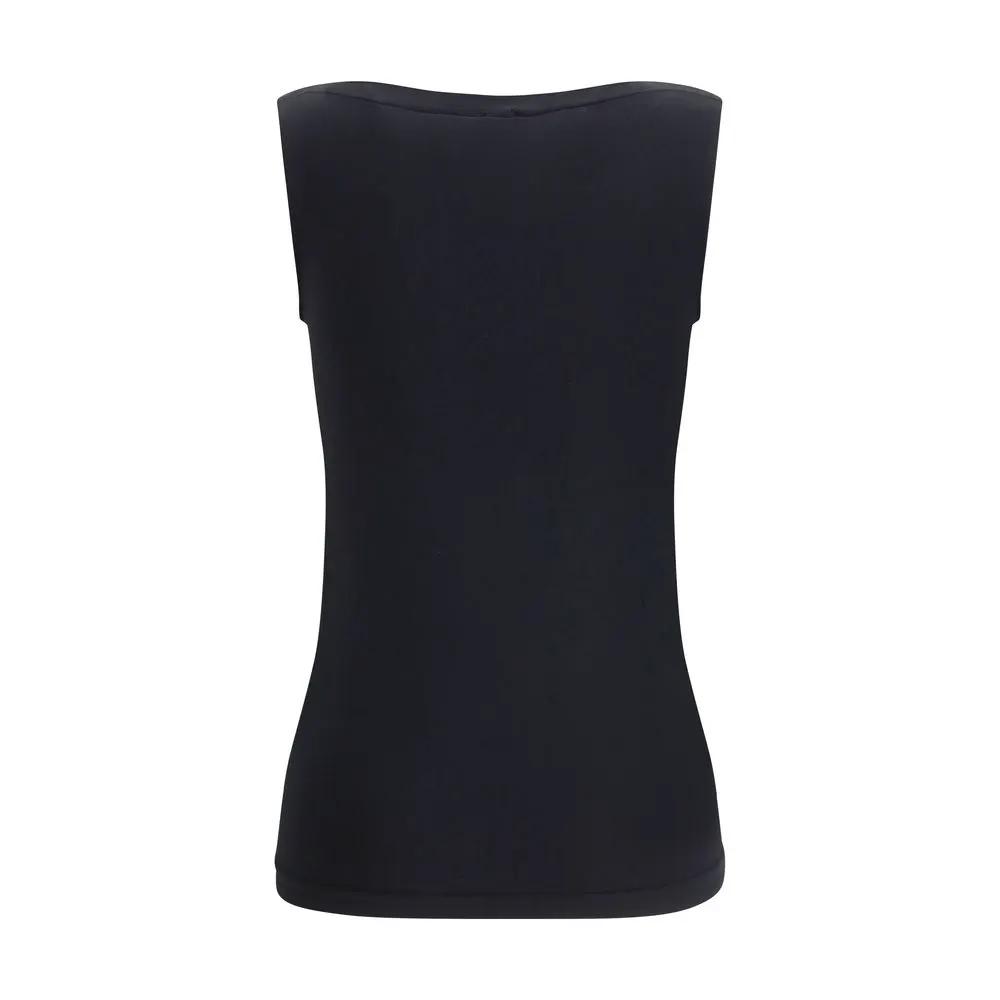 Wolford Sample Sale | Wolford Black Modal Sleeveles T-Shirt - | Designer outlet