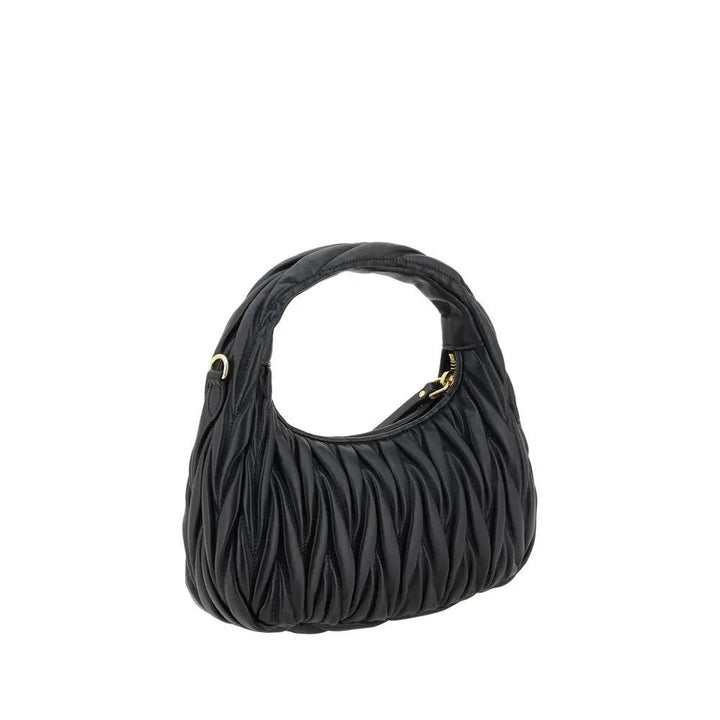 Miu Miu Black Calf Leather Bos Taurus Handbag