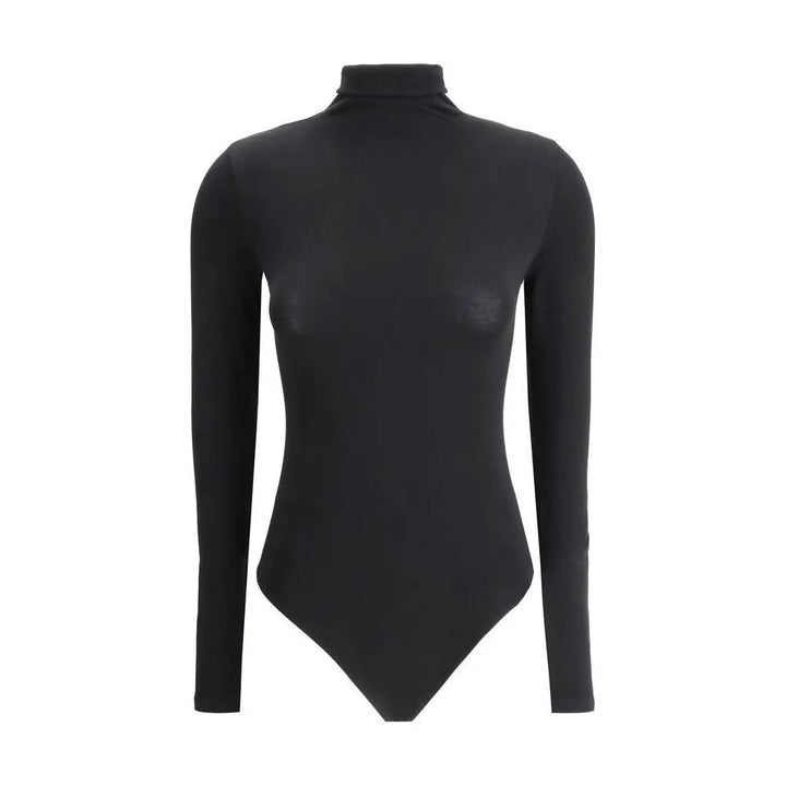 Wolford Black Cotton Bodysuit