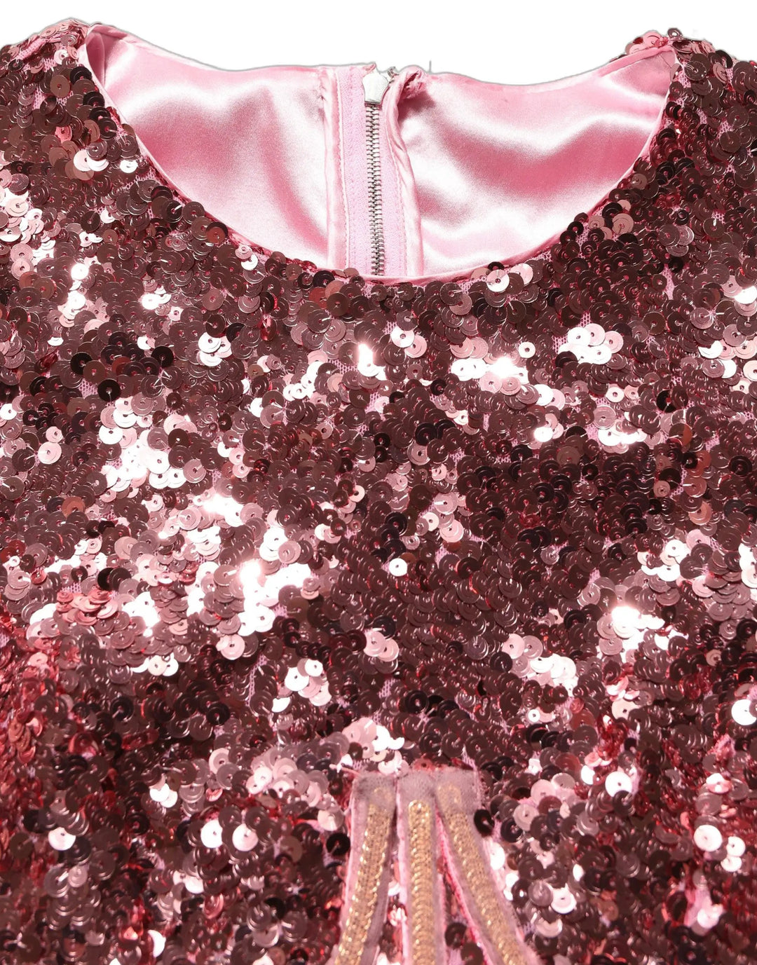 Dolce &amp; Gabbana Pink Long Sequined Corset Detailing Gown Dress