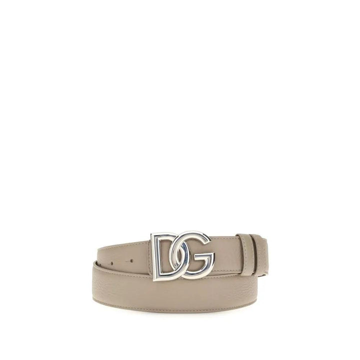 Dolce &amp; Gabbana Sample Sale | Dolce &amp; Gabbana Gray Calf Leather Bos Taurus Regular Belt - | Designer outlet