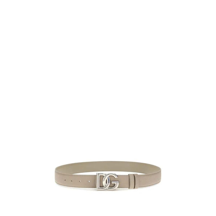 Dolce &amp; Gabbana Sample Sale | Dolce &amp; Gabbana Gray Calf Leather Bos Taurus Regular Belt - | Designer outlet
