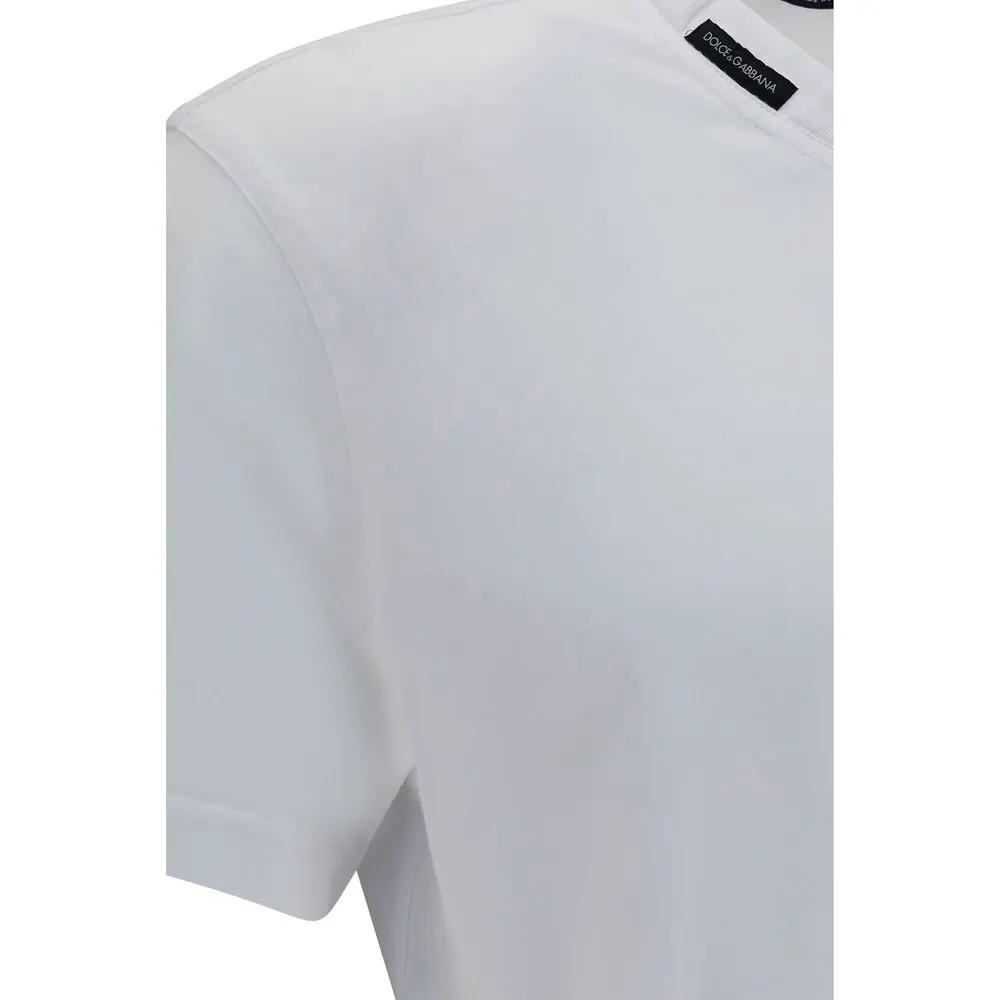 Dolce &amp; Gabbana Sample Sale | Dolce &amp; Gabbana White Cotton T-Shirt - | Designer outlet