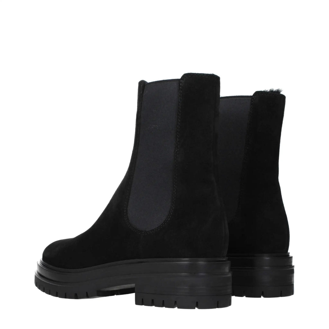 Gianvito Rossi Sample Sale | Gianvito Rossi Black Leather Ankle Boots - | Designer outlet