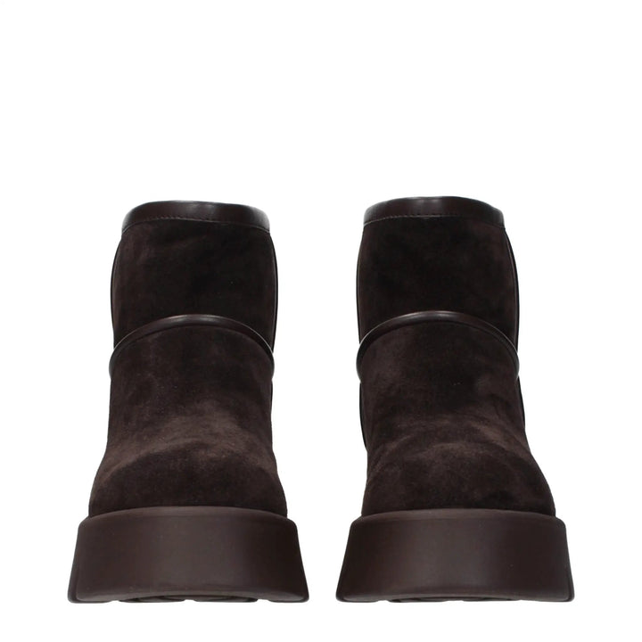 Gianvito Rossi Sample Sale | Gianvito Rossi Brown Leather Ankle Boots - | Designer outlet