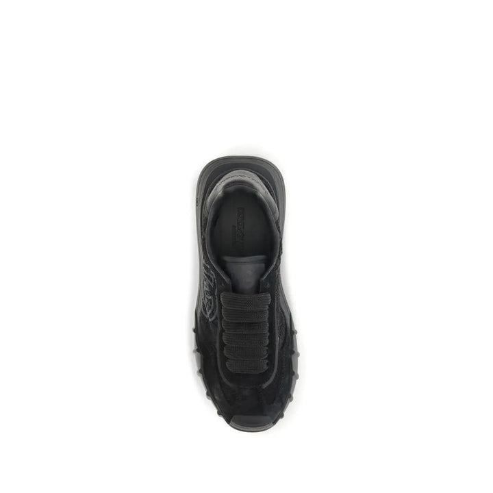 Dolce &amp; Gabbana Sample Sale | Dolce &amp; Gabbana Black Calf Leather Bos Taurus Chunky Sneakers - | Designer outlet