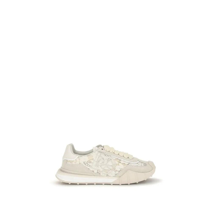 Dolce &amp; Gabbana Sample Sale | Dolce &amp; Gabbana Beige Calf Leather Bos Taurus Sneakers - | Designer outlet
