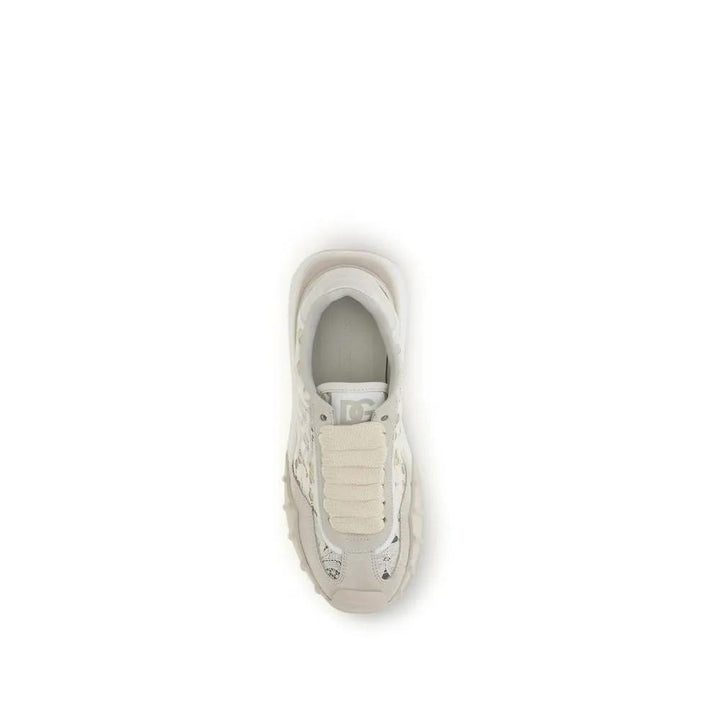 Dolce &amp; Gabbana Sample Sale | Dolce &amp; Gabbana Beige Calf Leather Bos Taurus Sneakers - | Designer outlet