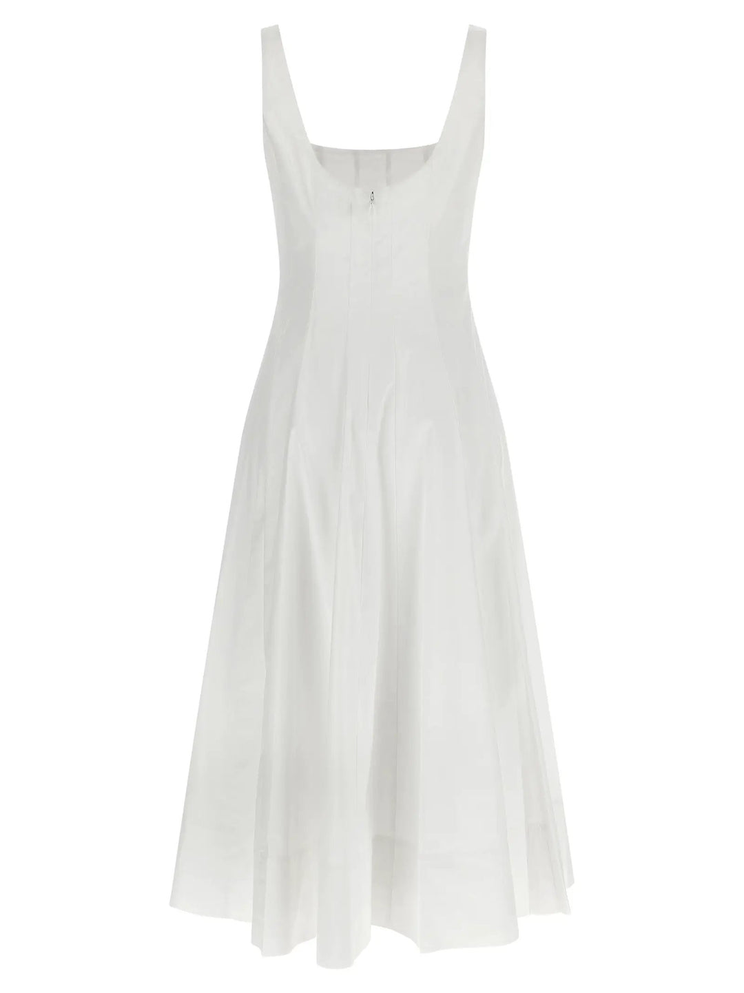 Staud Sample Sale | Staud White Cotton Midi Dress - | Designer outlet