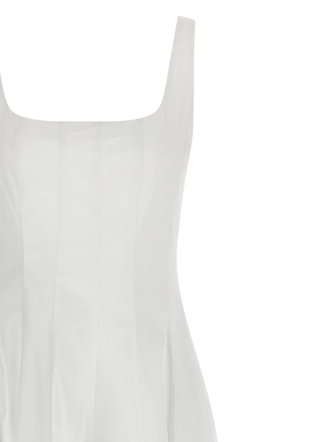 Staud Sample Sale | Staud White Cotton Midi Dress - | Designer outlet