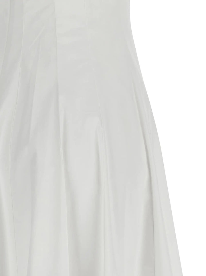 Staud Sample Sale | Staud White Cotton Midi Dress - | Designer outlet
