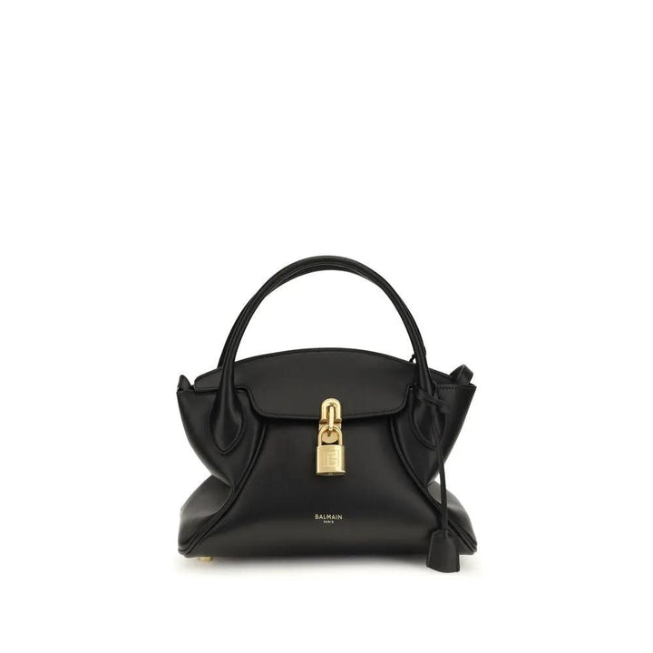 Balmain Black Calf Leather Bos Taurus Shoulder Bag
