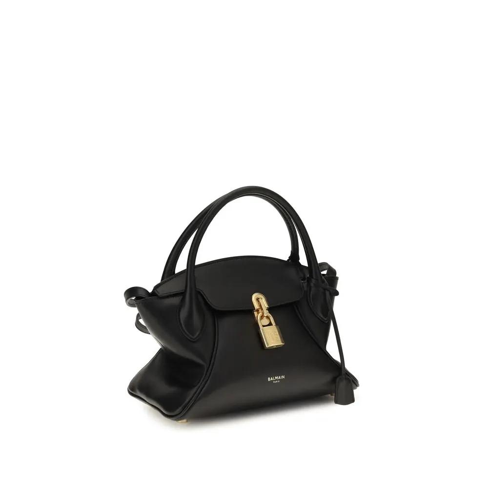 Balmain Sample Sale | Balmain Black Calf Leather Bos Taurus Shoulder Bag - | Designer outlet