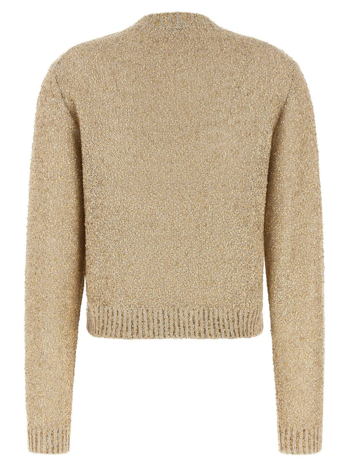 Brunello Cucinelli Gold Linen Cardigan