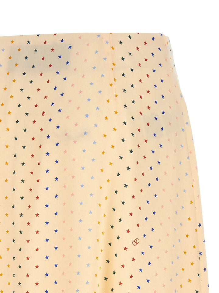 Valentino Garavani Sample Sale | Valentino Garavani Multicolor Silk Midi Skirt - | Designer outlet