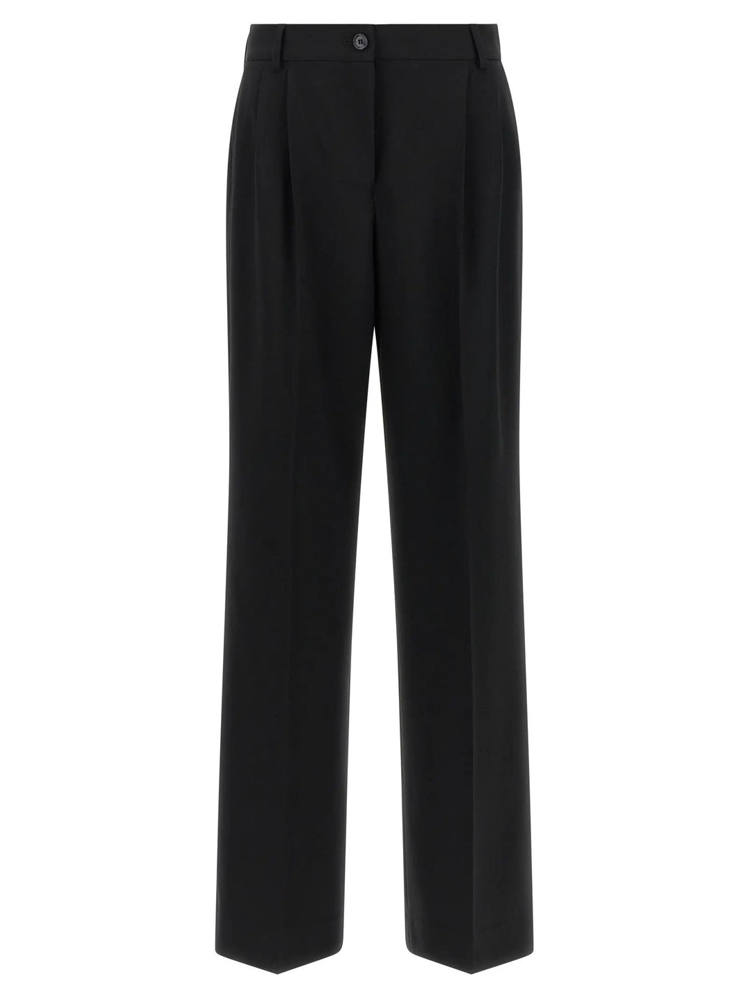Dolce &amp; Gabbana Black Virgin Wool Casual Pants