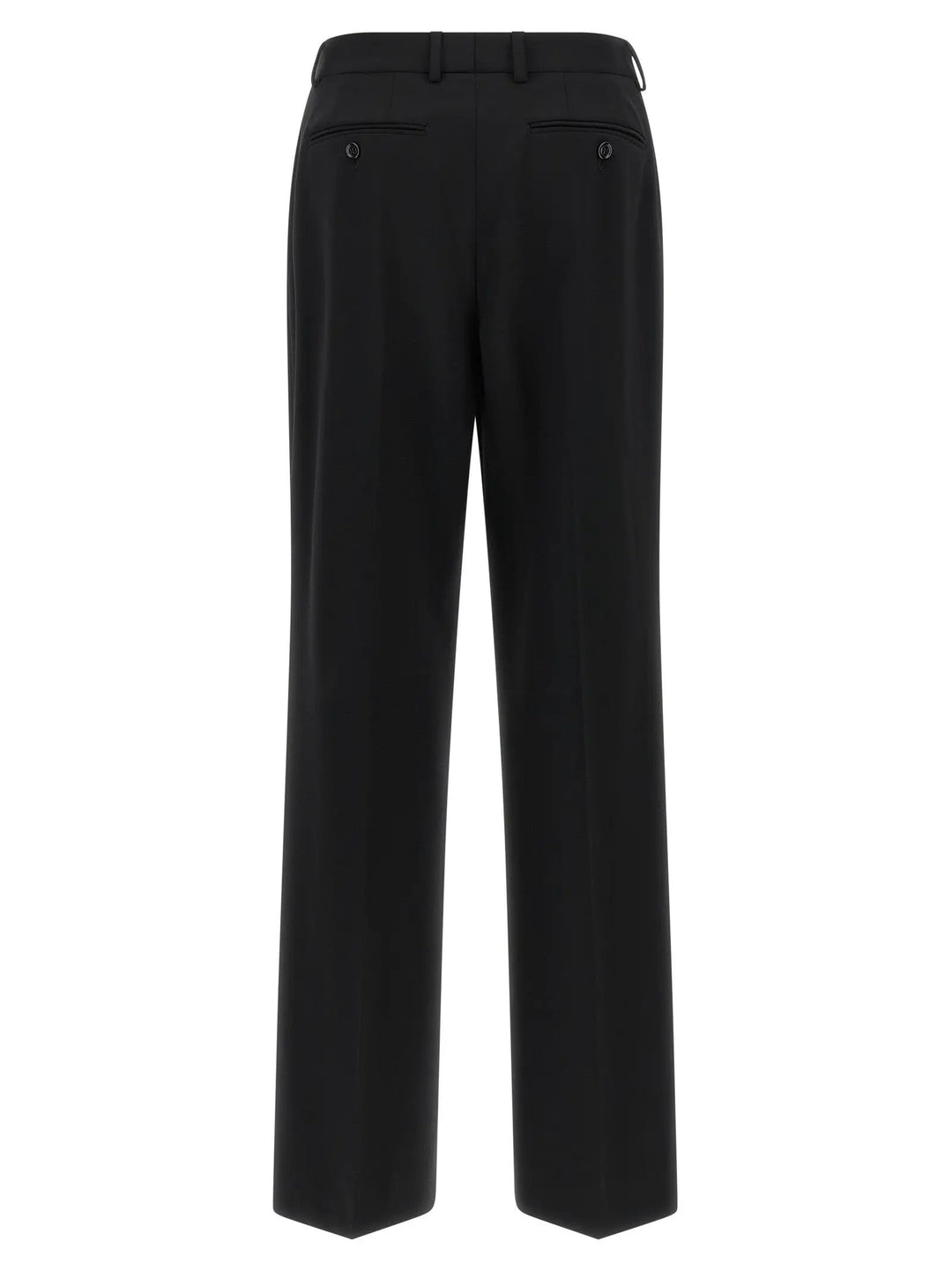 Dolce &amp; Gabbana Black Virgin Wool Casual Pants