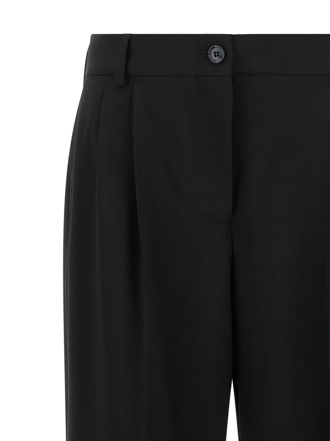 Dolce &amp; Gabbana Black Virgin Wool Casual Pants