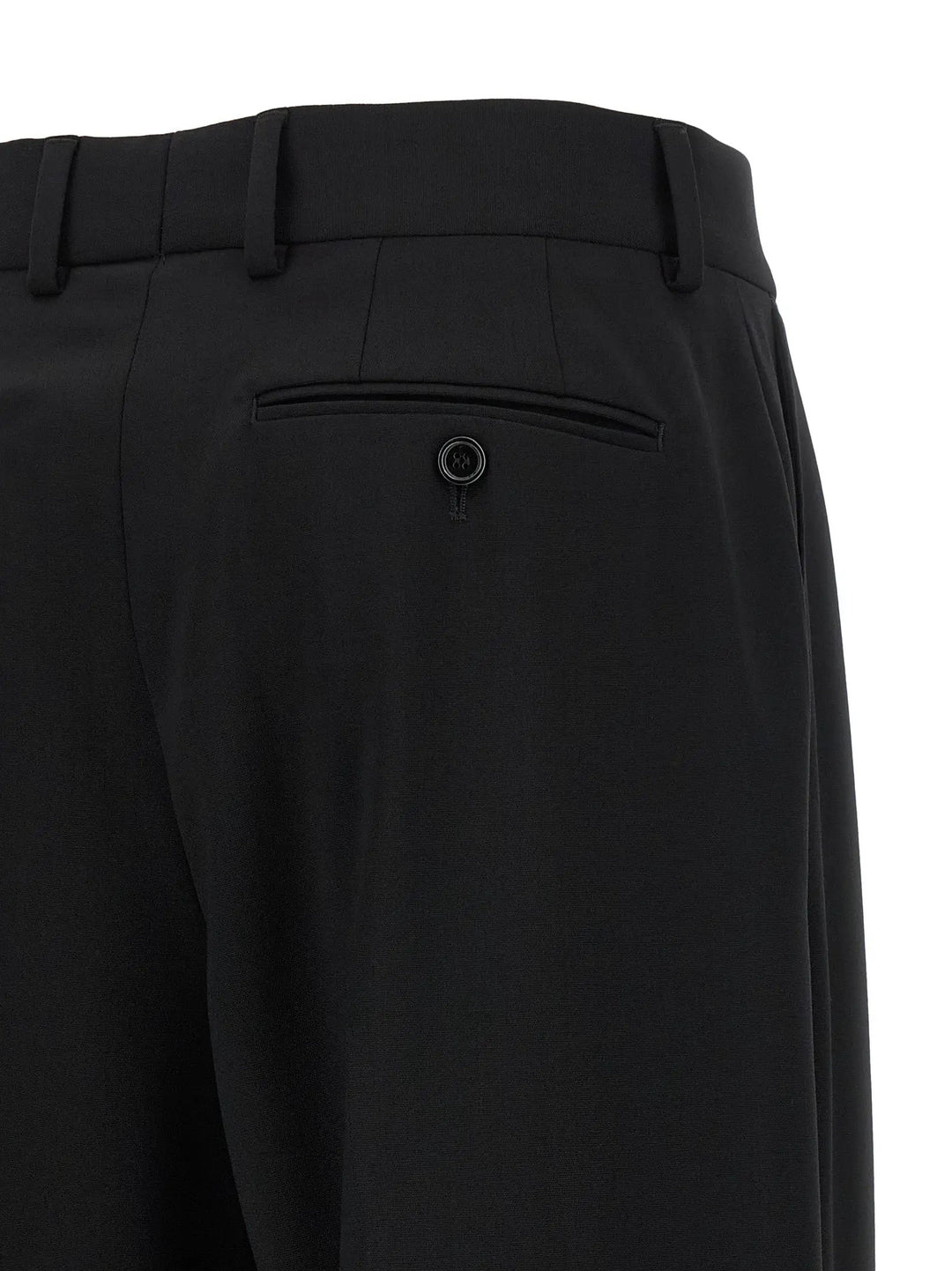 Dolce &amp; Gabbana Black Virgin Wool Casual Pants