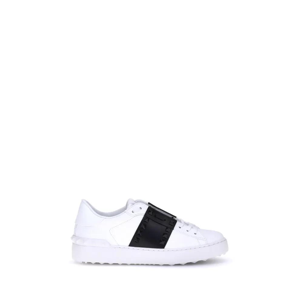 Valentino Garavani Sample Sale | Valentino Garavani White Calf Leather Bos Taurus Low Top Sneakers - | Designer outlet