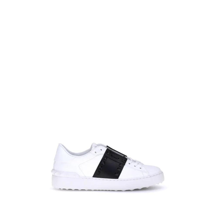 Valentino Garavani Sample Sale | Valentino Garavani White Calf Leather Bos Taurus Low Top Sneakers - | Designer outlet