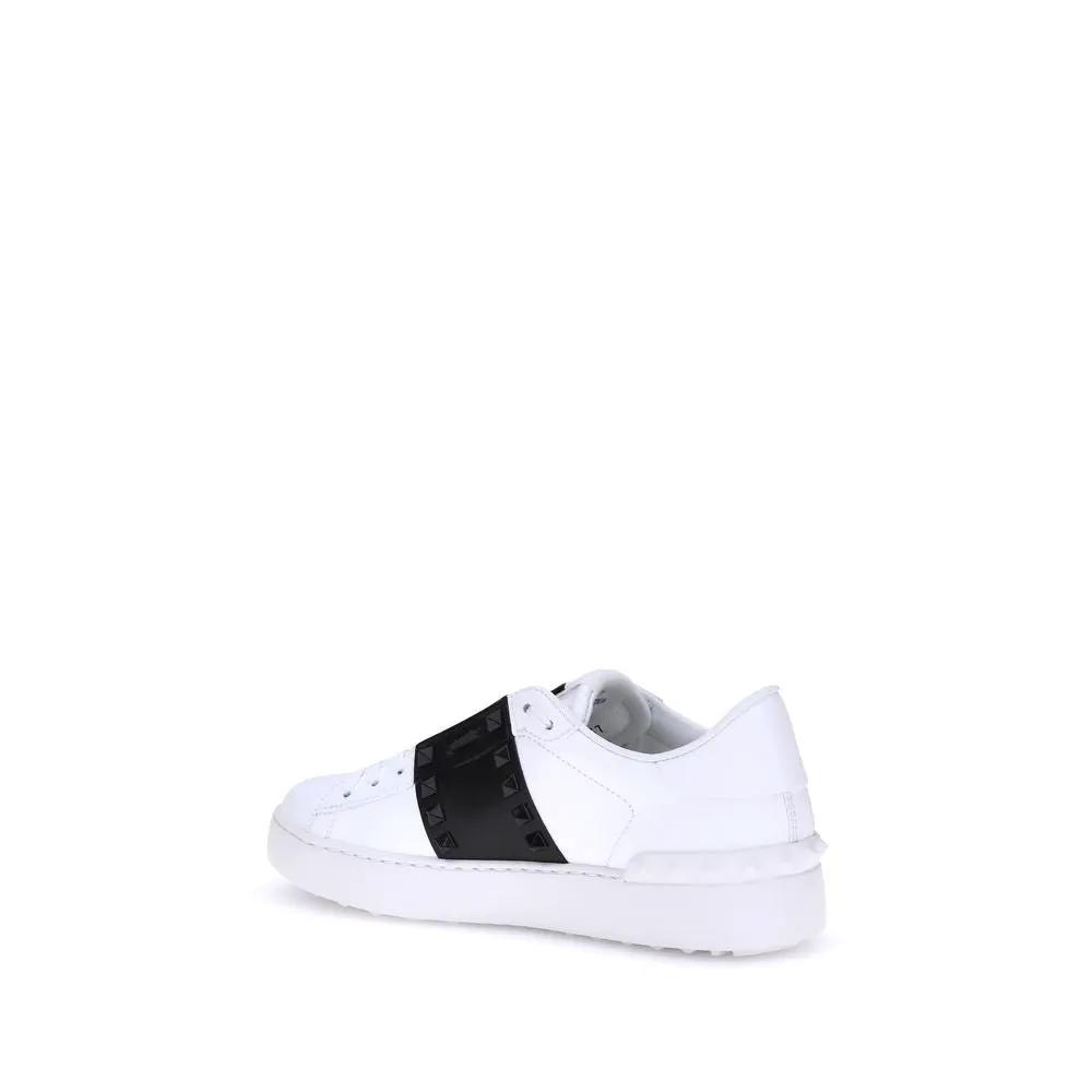 Valentino Garavani Sample Sale | Valentino Garavani White Calf Leather Bos Taurus Low Top Sneakers - | Designer outlet