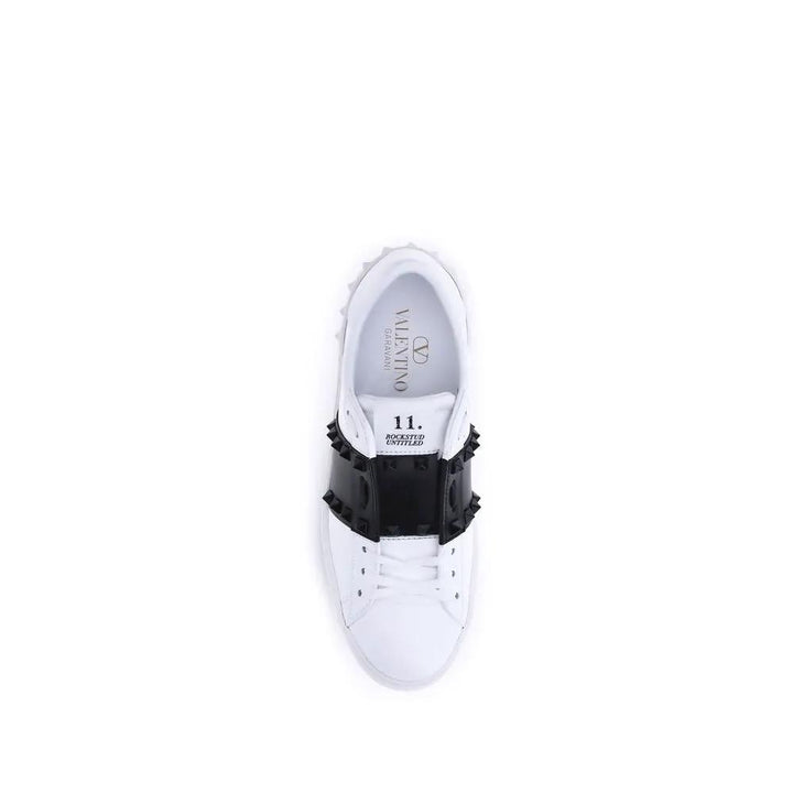 Valentino Garavani Sample Sale | Valentino Garavani White Calf Leather Bos Taurus Low Top Sneakers - | Designer outlet