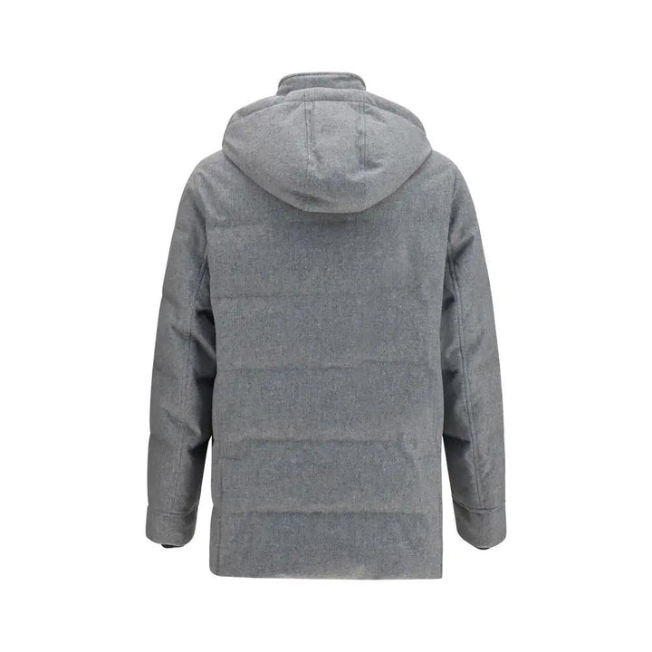 Brunello Cucinelli Sample Sale | Brunello Cucinelli Gray Cashmere Full-Length Jacket - | Designer outlet