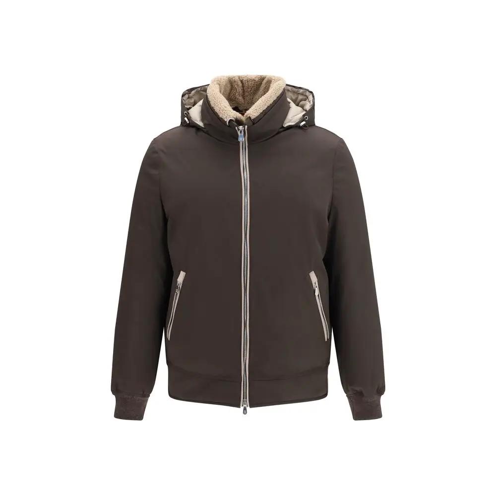 Brunello Cucinelli Sample Sale | Brunello Cucinelli Brown Polyamide Shell Jacket - | Designer outlet