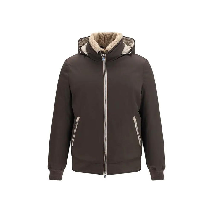 Brunello Cucinelli Sample Sale | Brunello Cucinelli Brown Polyamide Shell Jacket - | Designer outlet